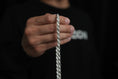 Load image into Gallery viewer, Real 5.5mm Rope Chain Sterling Silver 925