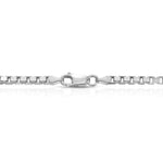 box chain clasp silver 925