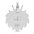 Load image into Gallery viewer, silver lion's head necklace