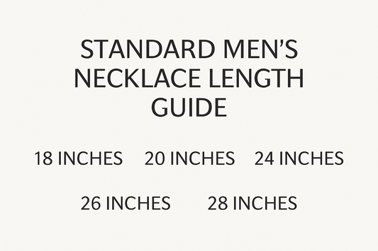 Standard Men's Necklace Length Guide