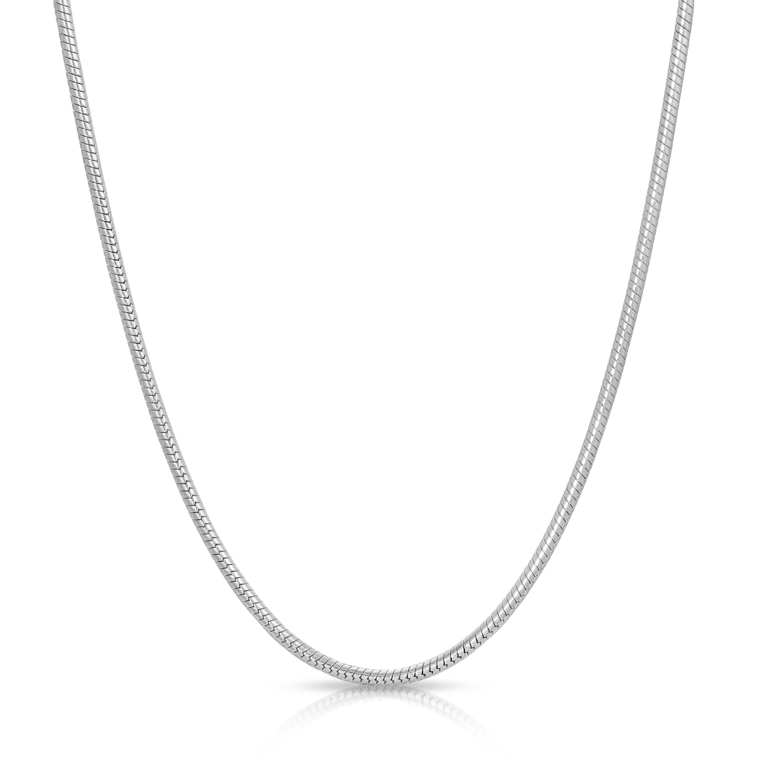 Round Snake sterling silver chain