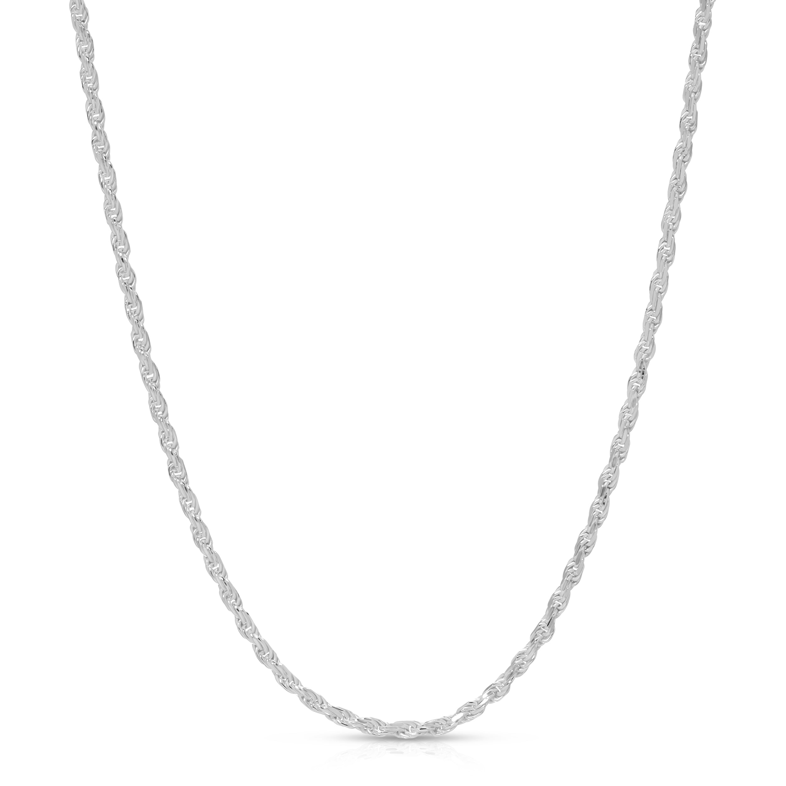 Silver Rope Chains | Mens Sterling Silver Chains – LZJ