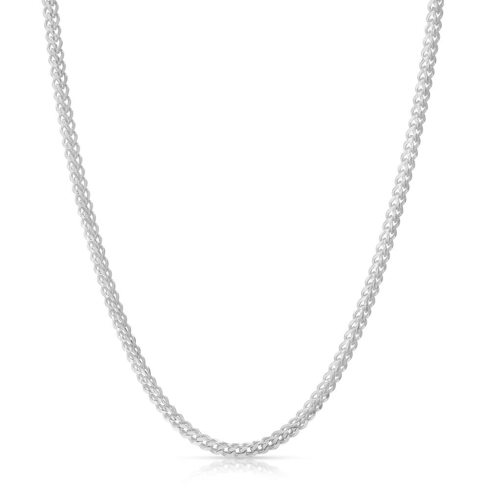 3mm Slash Franco Chain Sterling Silver - Luke Zion Jewelry – LZJ