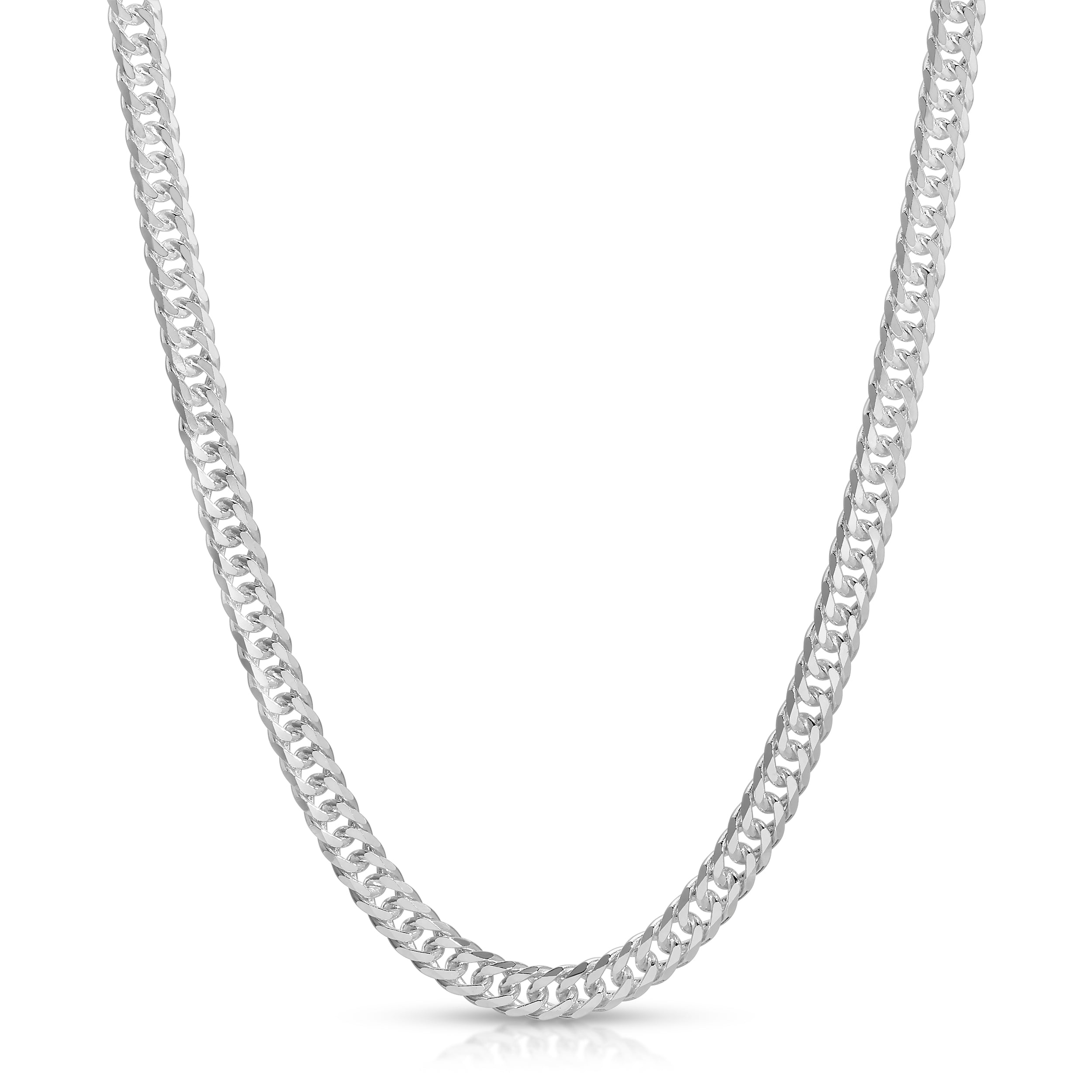 3.9mm Double Curb Chain Sterling Silver - Luke Zion Jewelry – LZJ