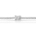 Load image into Gallery viewer, Back of the box lock clasp on the 4mm Cuban link chain, stamped 925 and Italy
