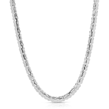 Silver Byzantine Chains & Sterling Silver Men's Byzantine Chains – LZJ