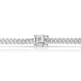 Load image into Gallery viewer, Back of the box lock clasp on the 5mm Cuban link chain, stamped 925 and Italy
