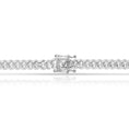 Load image into Gallery viewer, Box lock clasp closed on the 5mm Italian 925 sterling silver Cuban link chain

