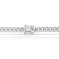 Load image into Gallery viewer, Back of the box lock clasp on the 6.7mm Cuban link chain, stamped 925 and Italy
