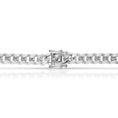 Load image into Gallery viewer, Box lock clasp closed on the 6.7mm Italian 925 sterling silver Cuban link chain

