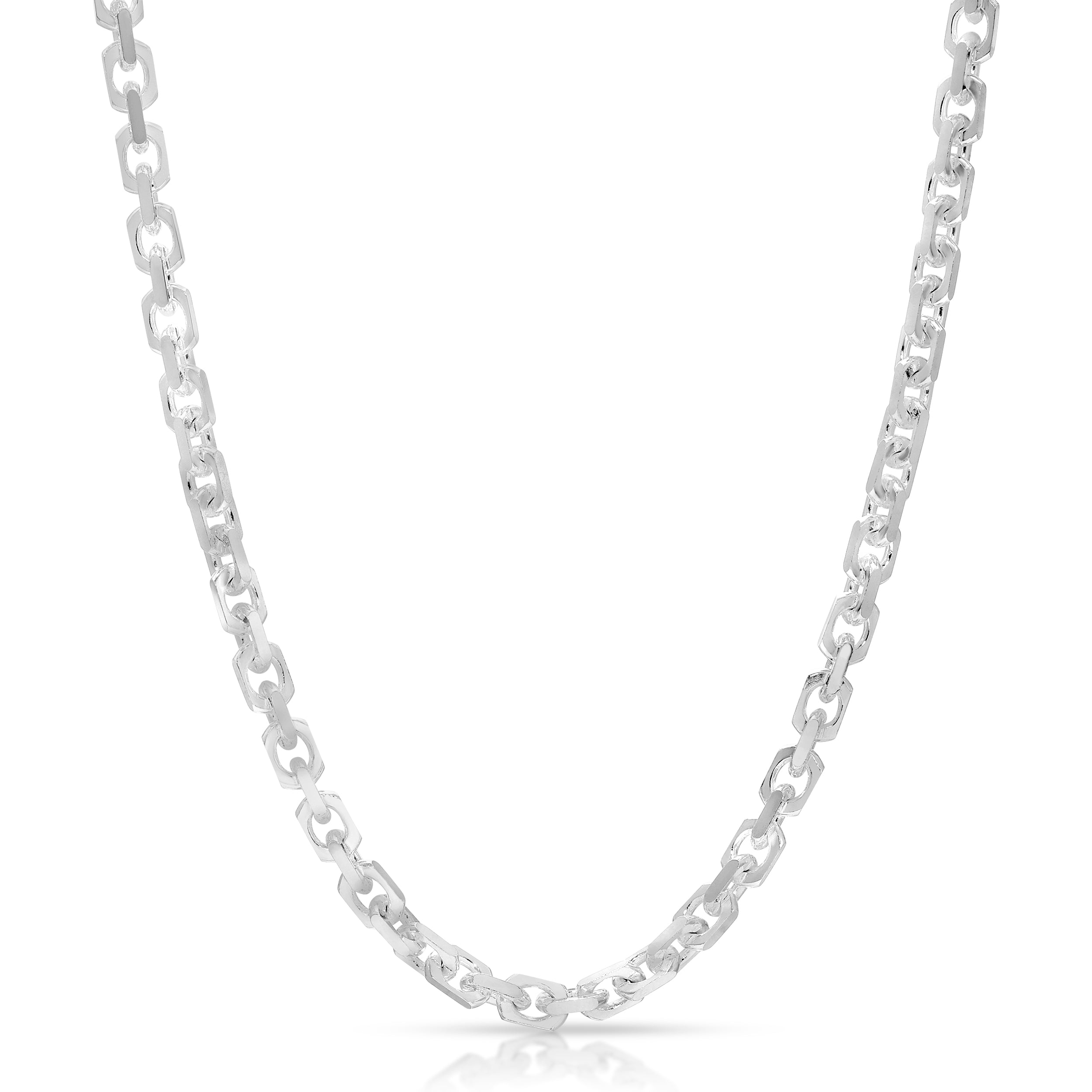 Silver Anchor Link Chains | Mens Sterling Silver Chains – LZJ