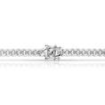 Load image into Gallery viewer, Box lock clasp closed on the 6mm Italian 925 sterling silver Cuban link chain
