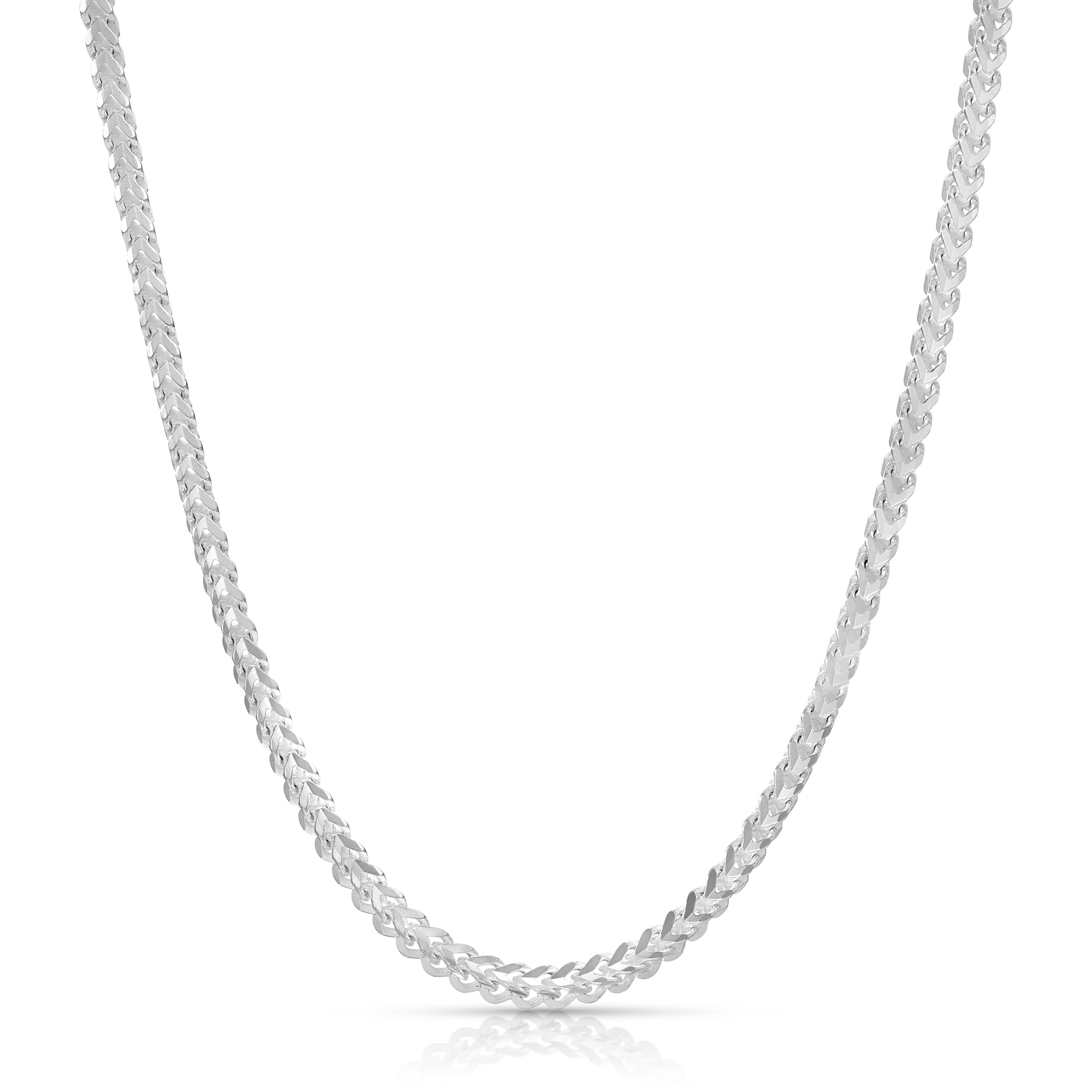 3mm Franco v cut chain sterling silver 925