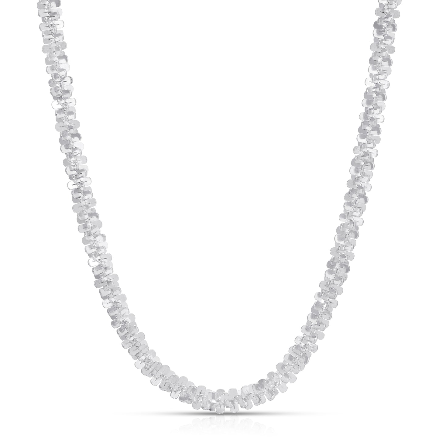 5.5mm Rock Sparkle Chain Sterling Silver
