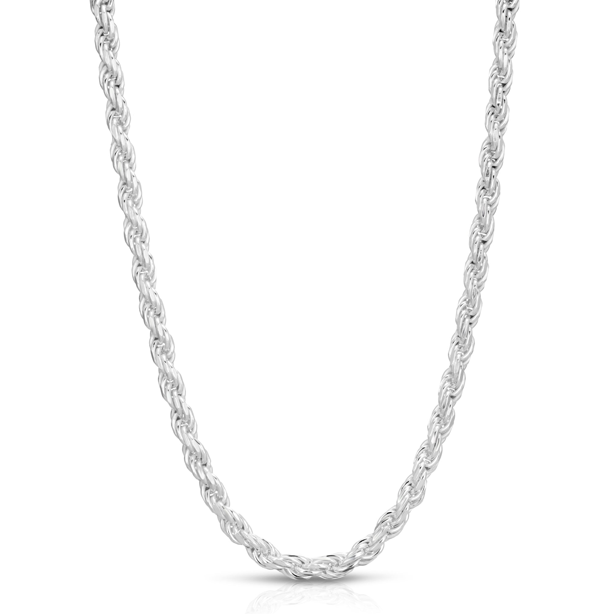 4.5mm Rope Sterling Silver Chain