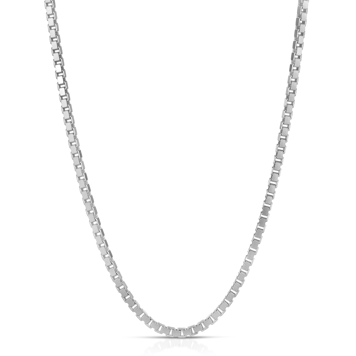 3mm Box Chain sterling silver
