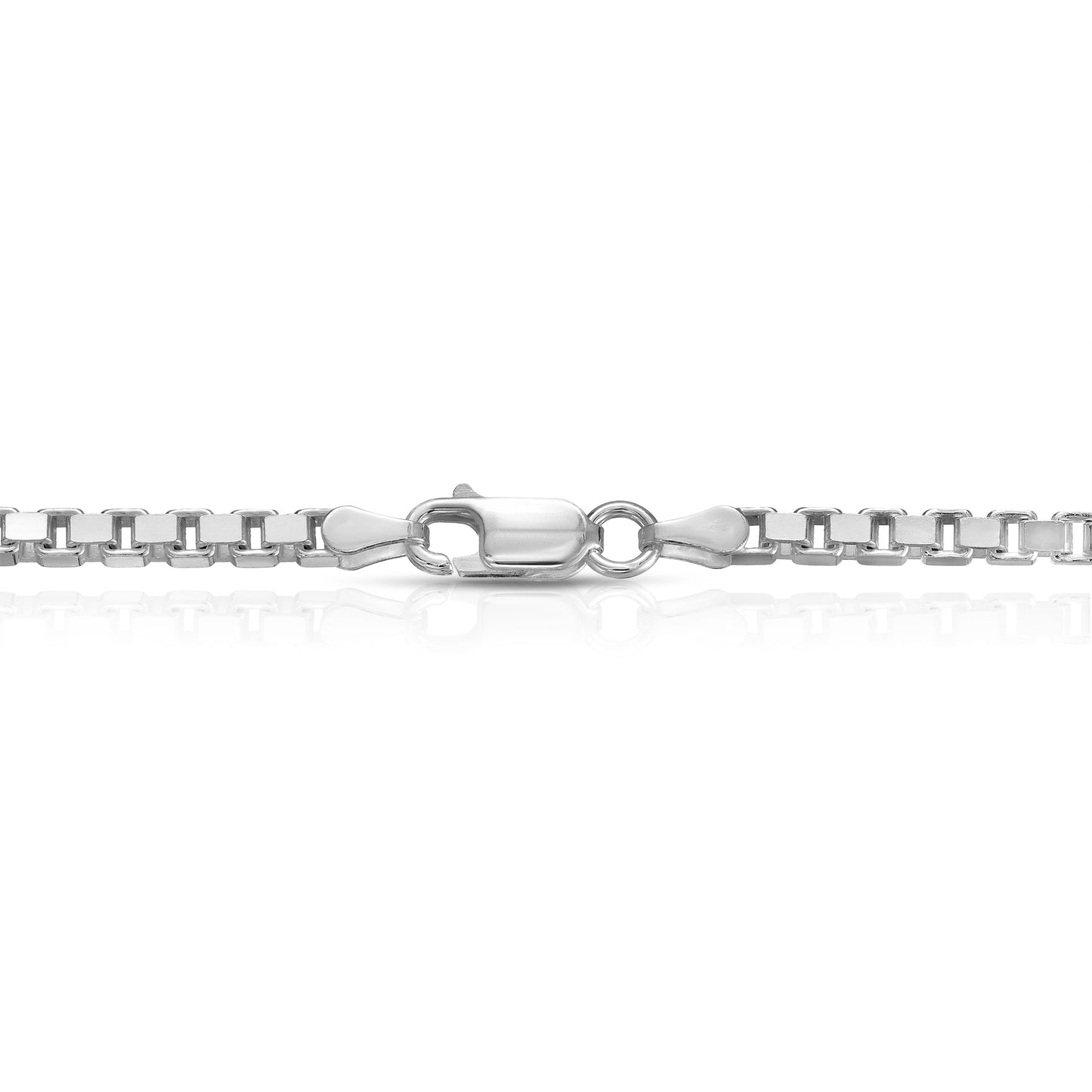 box chain clasp silver 925
