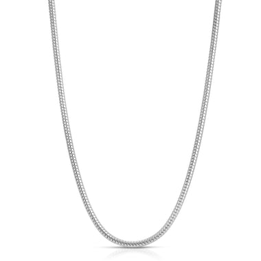 3 Pack Silver Padlock and Snake Chain Necklaces