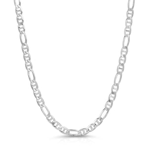 4.8mm Figarucci Chain sterling silver 925 italy