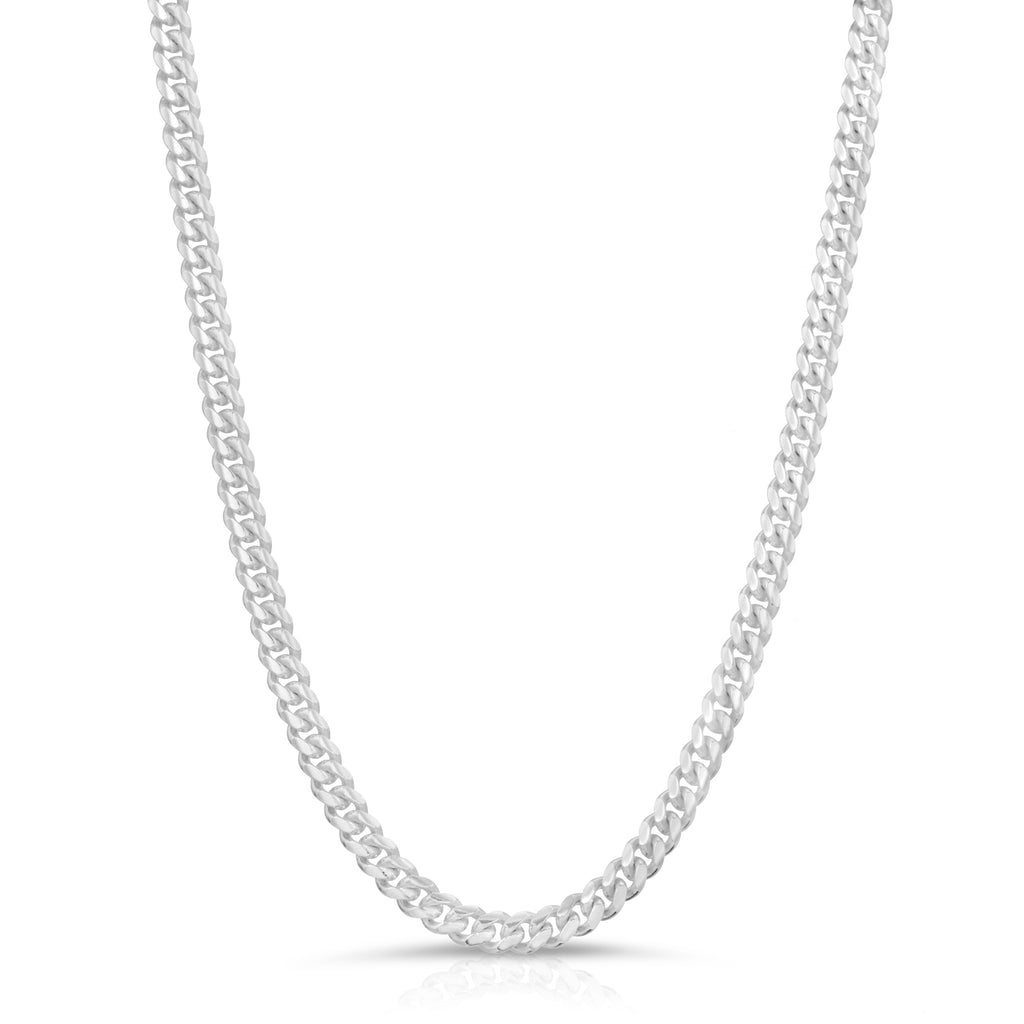 4mm Sterling Silver Miami Cuban Link Chain