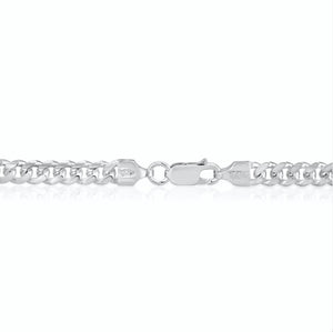 lobster clasp 5mm Sterling Silver Miami Cuban Link Chain