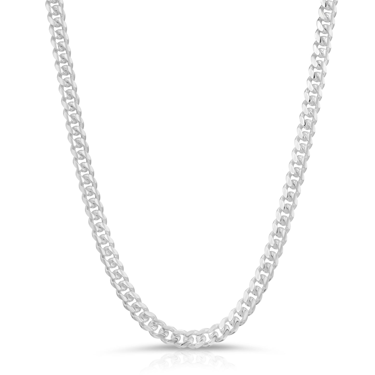 5mm Sterling Silver Miami Cuban Link Chain