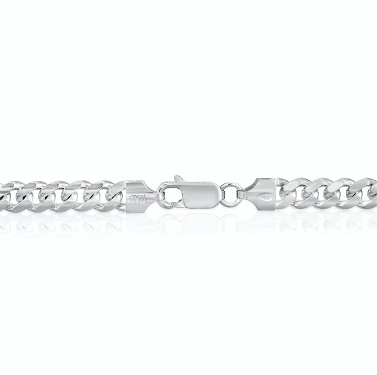 lobster clasp 6mm Sterling silver Miami Cuban Link Chain