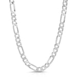 7.8mm Sterling silver 925 Figaro Chain 