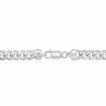 lobster clasp 7mm Sterling Silver Miami Cuban Link Chain