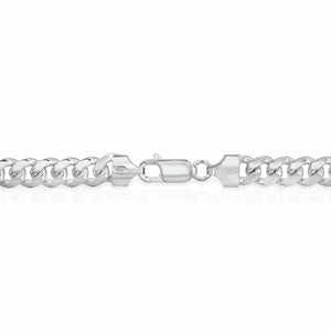 lobster clasp 7mm Sterling Silver Miami Cuban Link Chain
