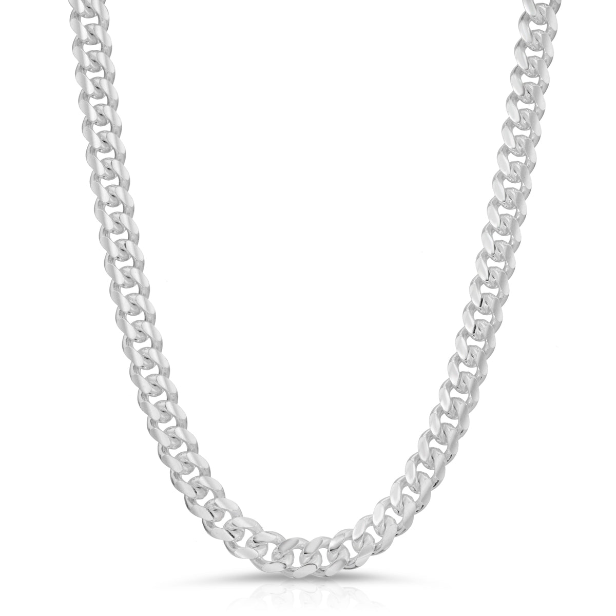 6.9mm Cuban Chain Sterling Silver - Luke Zion Jewelry – LZJ
