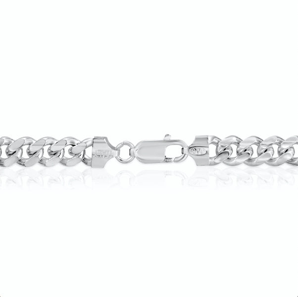 8.2mm Cuban Chain Sterling Silver Luke Zion Jewelry LZJ
