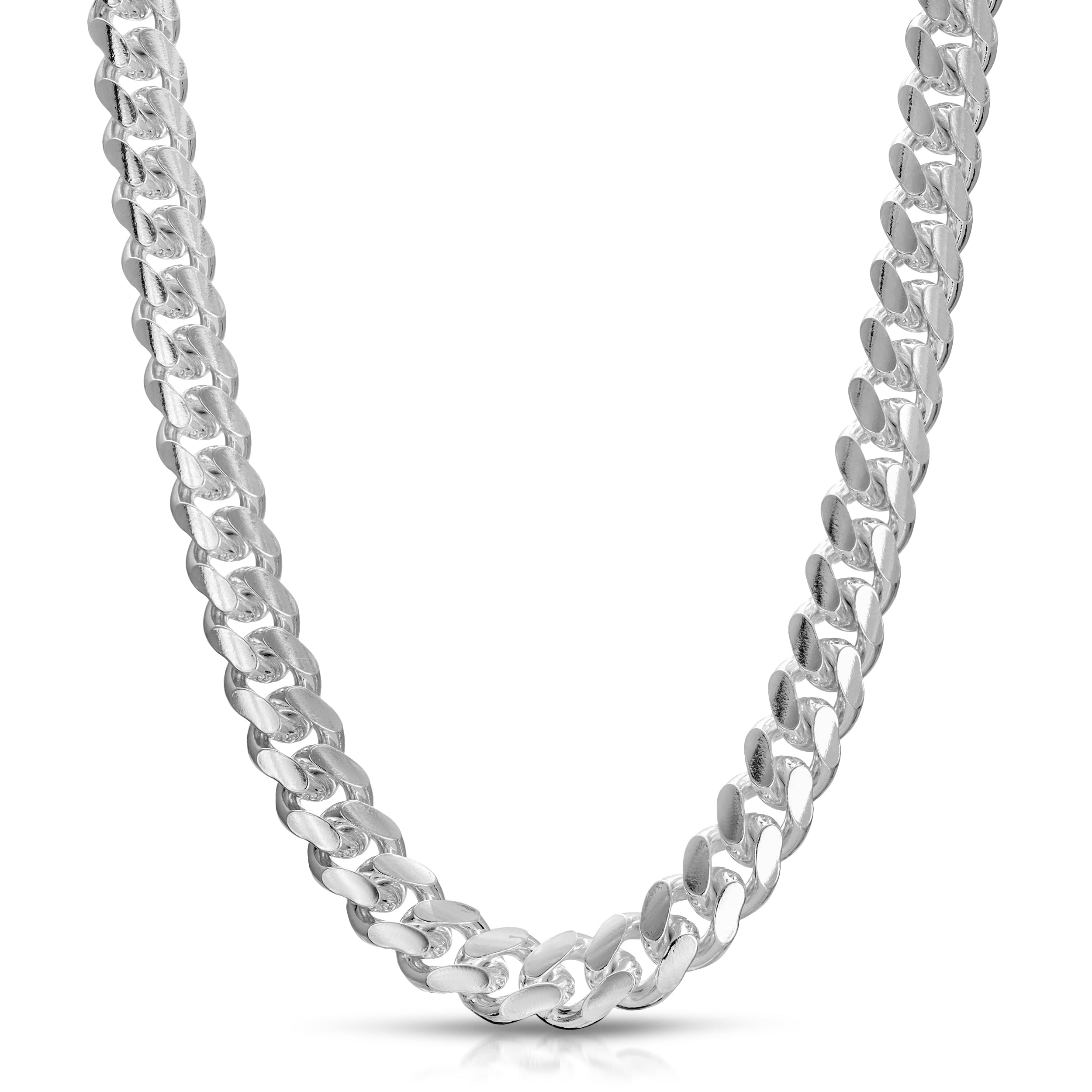 9.5mm Cuban link chain sterling silver 925