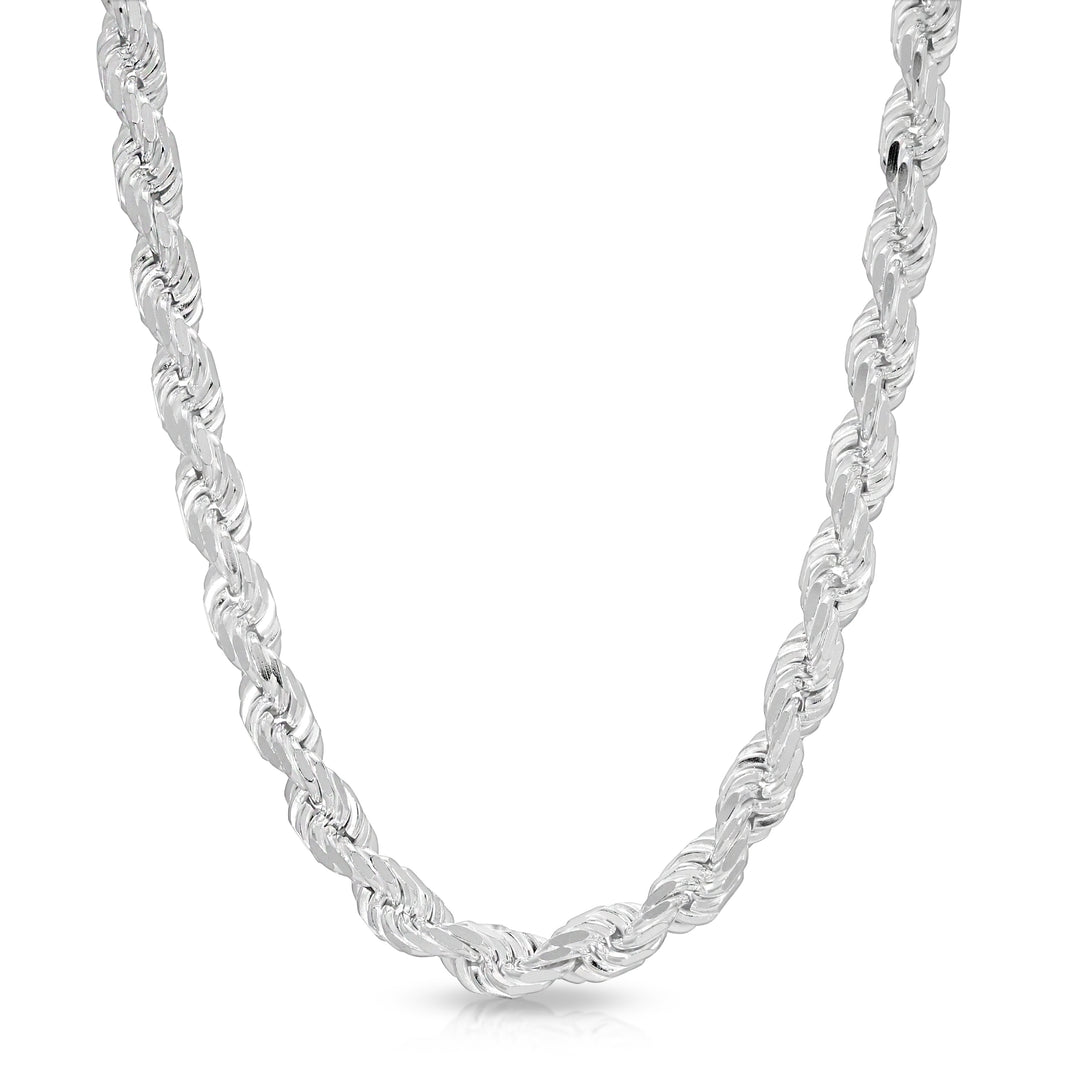 Silver Rope Chains | Mens Sterling Silver Chains – LZJ