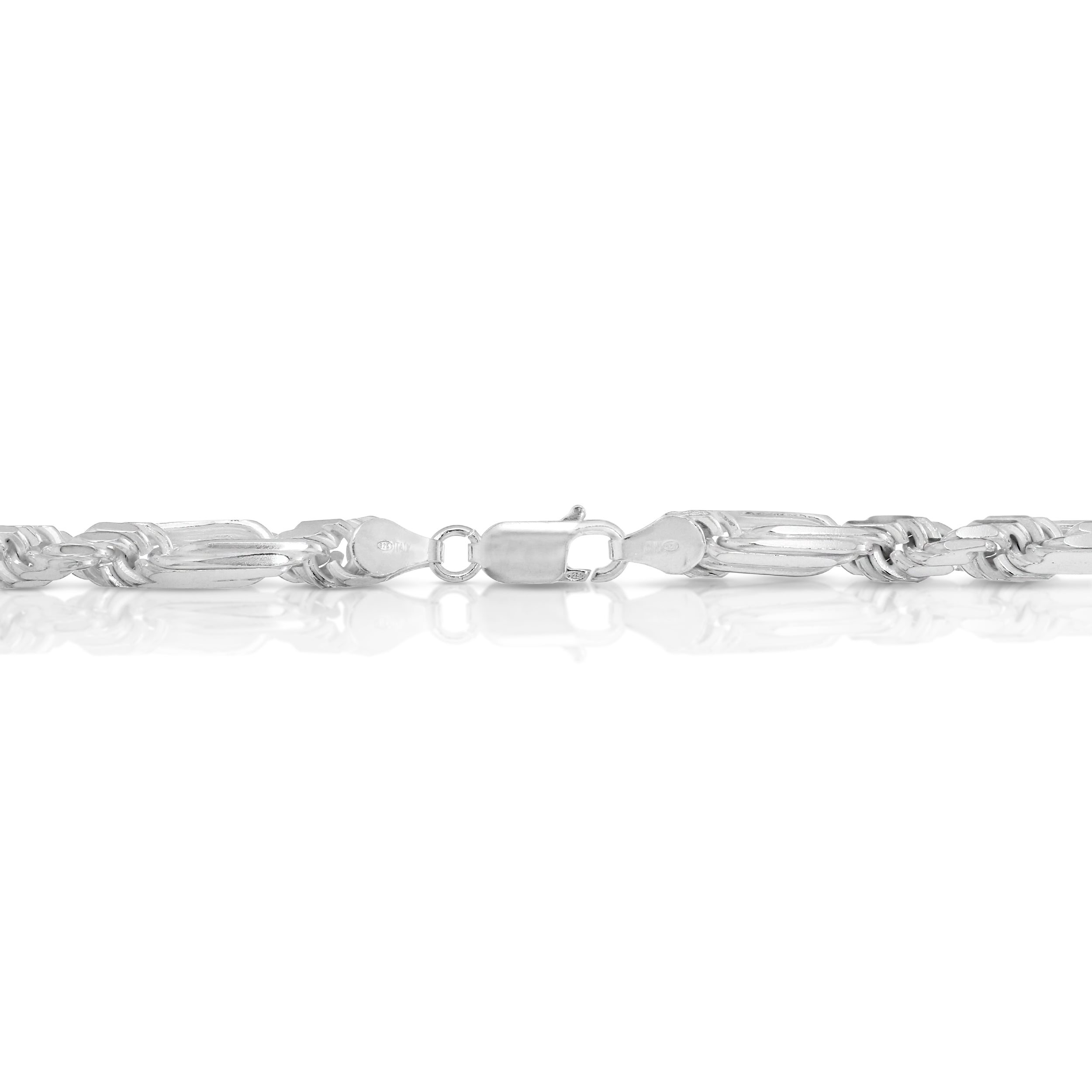 Sterling silver Figarope chain 5mm