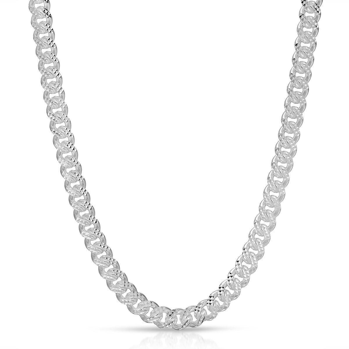 4mm Diamond Cut Cuban Chain Sterling Silver – LZJ