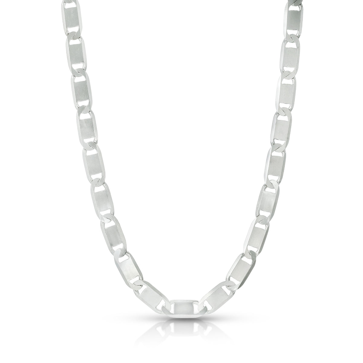 7mm Rope Chain Sterling Silver Diamond Cut - Luke Zion Jewelry 26 Inches